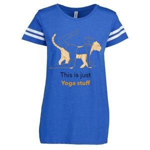 This Is Just Yoga Stuff Gift Enza Ladies Jersey Football T-Shirt