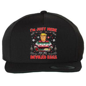 Trump IM Just Here For The Deviled Eggs Trump Christmas Wool Snapback Cap