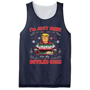 Trump IM Just Here For The Deviled Eggs Trump Christmas Mesh Reversible Basketball Jersey Tank