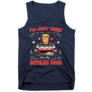 Trump IM Just Here For The Deviled Eggs Trump Christmas Tank Top