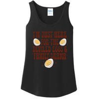 Thanksgiving IM Just Here For The Deviled Eggs Family Drama Gift Ladies Essential Tank