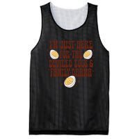 Thanksgiving IM Just Here For The Deviled Eggs Family Drama Gift Mesh Reversible Basketball Jersey Tank