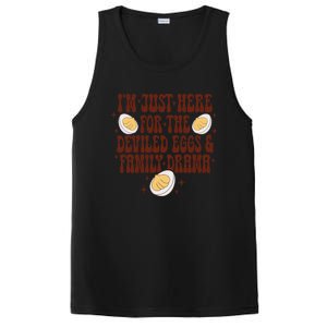 Thanksgiving IM Just Here For The Deviled Eggs Family Drama Gift PosiCharge Competitor Tank