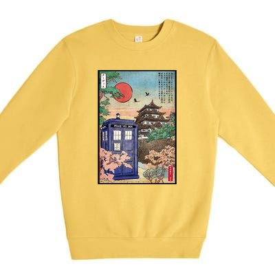 Tardis In Japan Premium Crewneck Sweatshirt