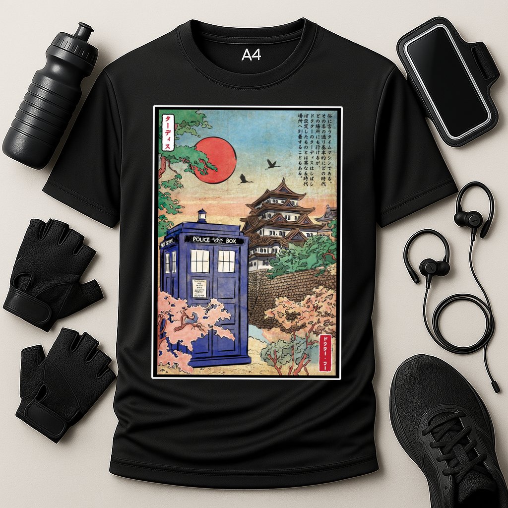 Tardis In Japan Cooling Performance Crew T-Shirt