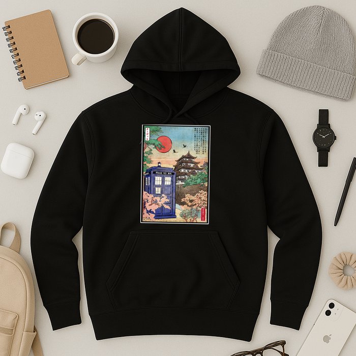 Tardis In Japan Hoodie