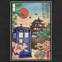 Tardis In Japan Adult Drive Performance Visor