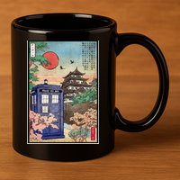 Tardis In Japan 11oz C Handle Ceramic Mug