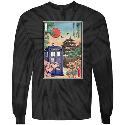 Tardis In Japan Tie-Dye Long Sleeve Shirt