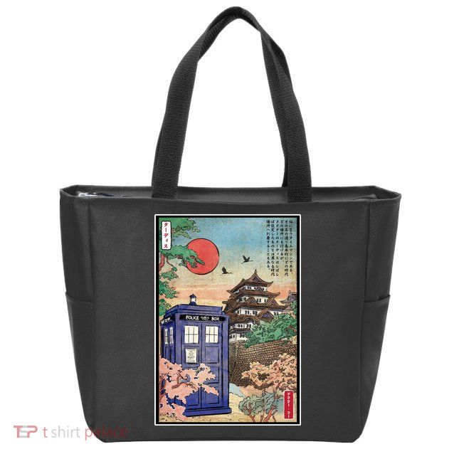 Tardis In Japan Zip Tote Bag