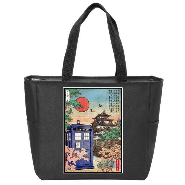 Tardis In Japan Zip Tote Bag