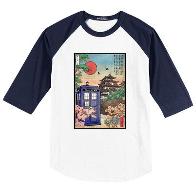 Tardis In Japan Baseball Sleeve Shirt