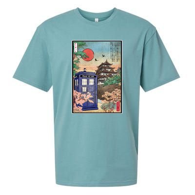 Tardis In Japan Sueded Cloud Jersey T-Shirt