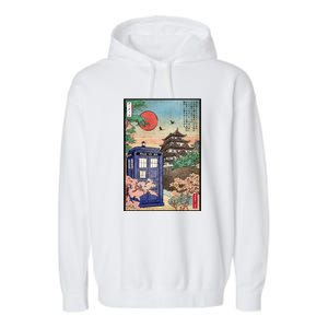 Tardis In Japan Garment-Dyed Fleece Hoodie