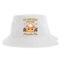 Thanksgiving Im Just Here For The Pumpkin Pie Sustainable Bucket Hat