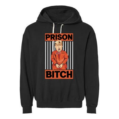 Trump In Jail | PARODY Prison Bitch Garment-Dyed Fleece Hoodie