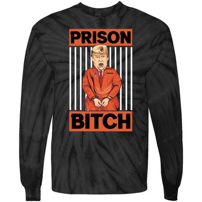 Trump In Jail | PARODY Prison Bitch Tie-Dye Long Sleeve Shirt