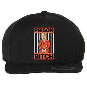 Trump In Jail | PARODY Prison Bitch Wool Snapback Cap