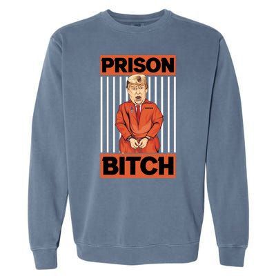 Trump In Jail | PARODY Prison Bitch Garment-Dyed Sweatshirt