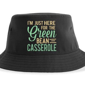 Thanksgiving IM Just Here For The Green Bean Casserole Sustainable Bucket Hat