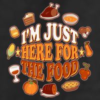 Thanksgiving I'm Just Here For The Food Cool Comfort Performance Bucket Hat