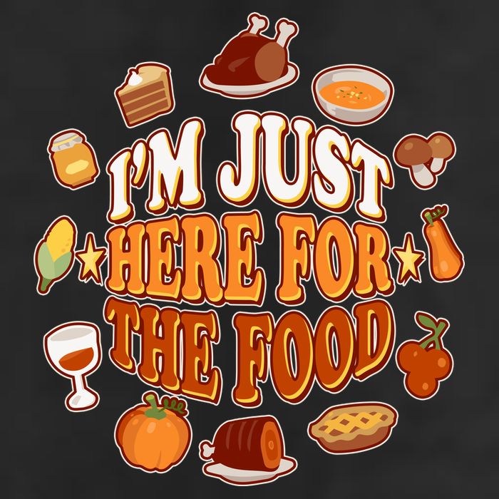 Thanksgiving I'm Just Here For The Food Cool Comfort Performance Bucket Hat