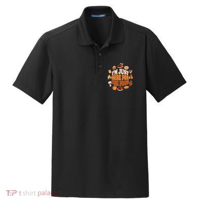 Thanksgiving I'm Just Here For The Food Dry Zone Grid Polo