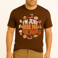 Thanksgiving I'm Just Here For The Food Cooling Performance Crew T-Shirt