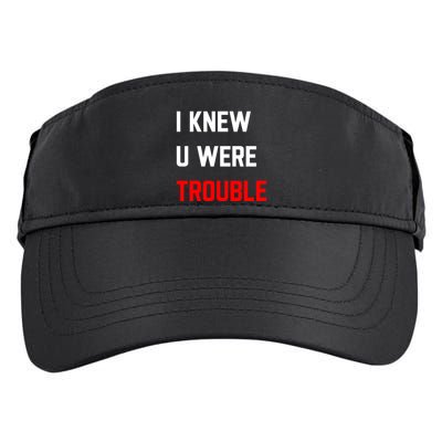 Taylor I Knew U Were Trouble Adult Drive Performance Visor