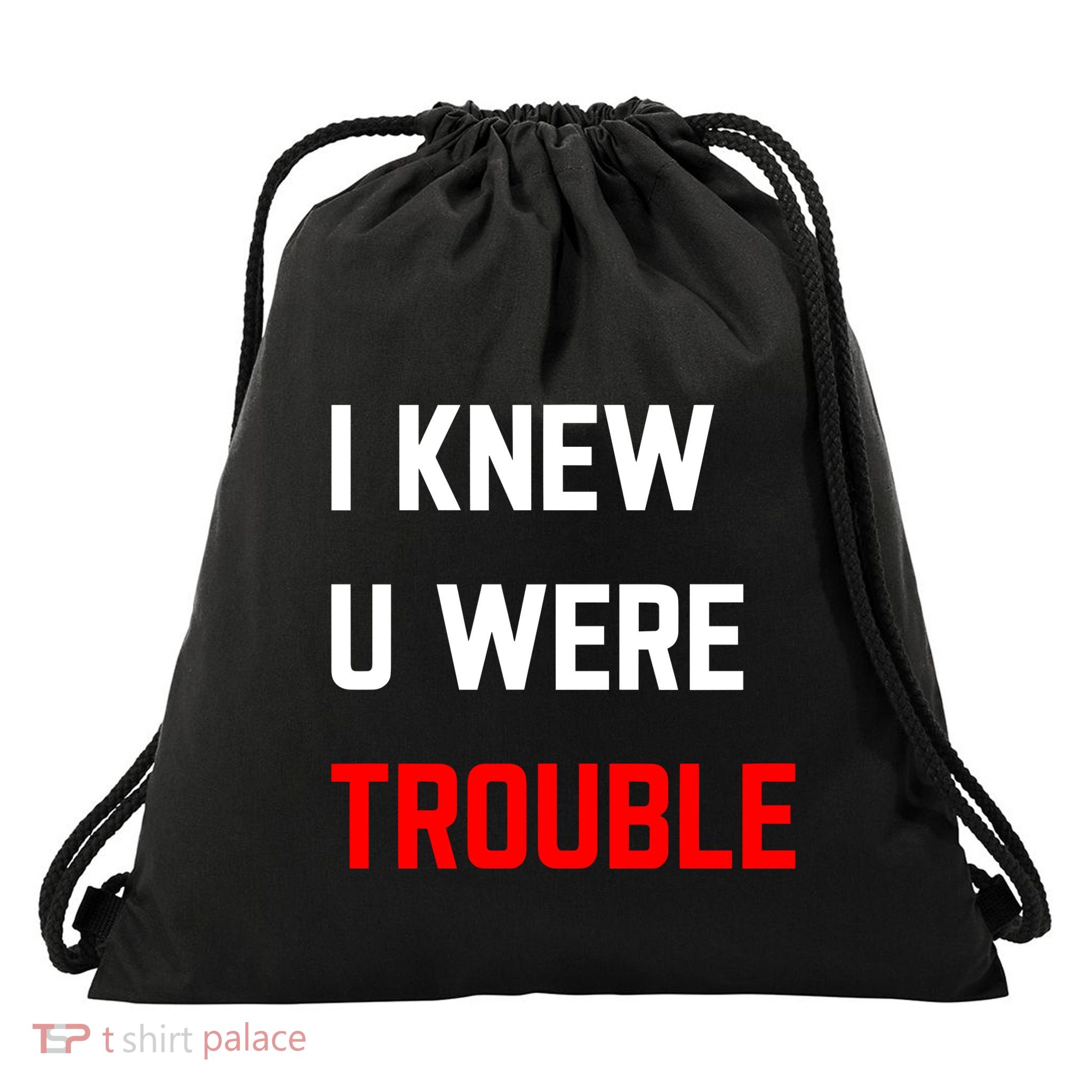 Taylor I Knew U Were Trouble Drawstring Bag