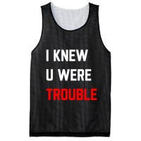 Taylor I Knew U Were Trouble Mesh Reversible Basketball Jersey Tank