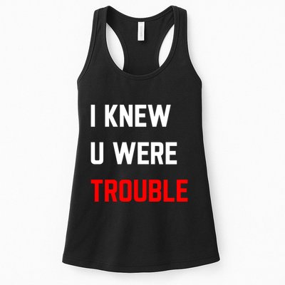 Taylor I Knew U Were Trouble Womens Tank Top