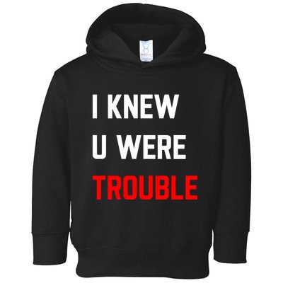 Taylor I Knew U Were Trouble Toddler Hoodie