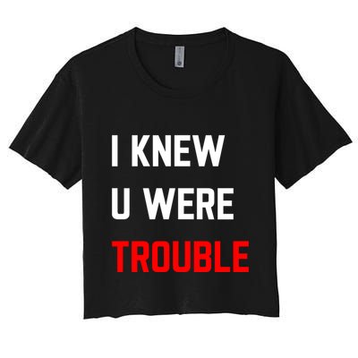 Taylor I Knew U Were Trouble Crop Top