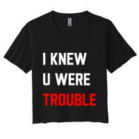 Taylor I Knew U Were Trouble Women's Crop Top Tee