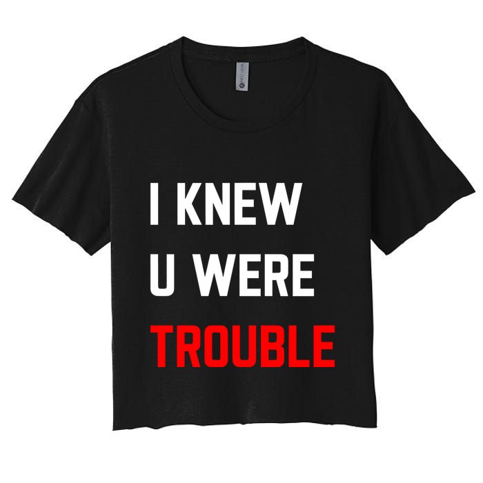 Taylor I Knew U Were Trouble Women's Crop Top Tee