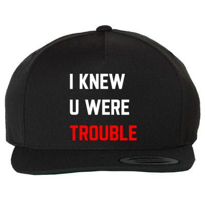 Taylor I Knew U Were Trouble Wool Snapback Cap