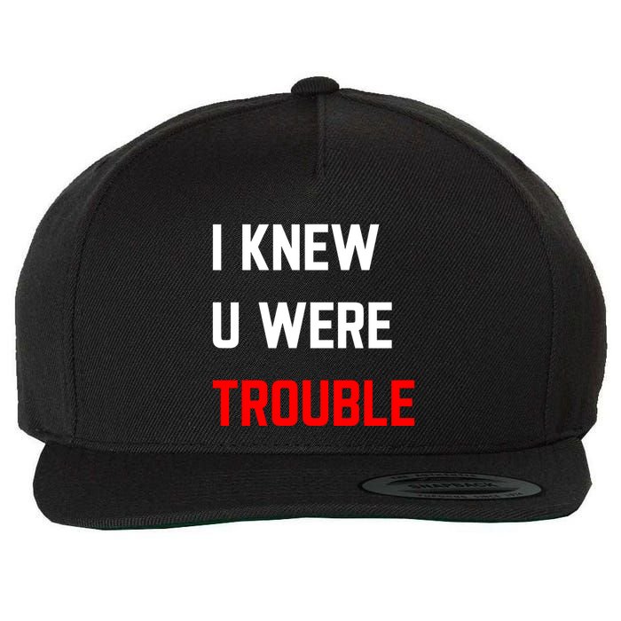 Taylor I Knew U Were Trouble Wool Snapback Cap