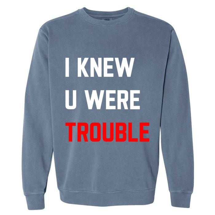 Taylor I Knew U Were Trouble Garment-Dyed Sweatshirt