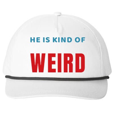 Trump Is Kind Of Weird Funny Design Politics Snapback Five-Panel Rope Hat