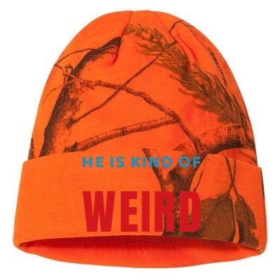 Trump Is Kind Of Weird Funny Design Politics Kati Licensed 12" Camo Beanie