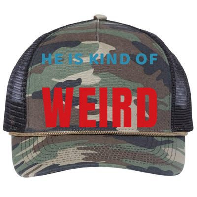 Trump Is Kind Of Weird Funny Design Politics Retro Rope Trucker Hat Cap