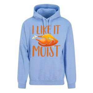 Turkey I Like It Moist Thanksgiving Great Gift Unisex Surf Hoodie