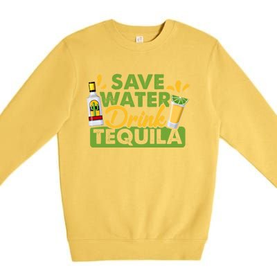 Tequila Ing Lover Tee Save Water Tequila Sweatshirt Premium Crewneck Sweatshirt