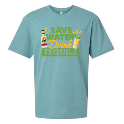 Tequila Ing Lover Tee Save Water Tequila Sweatshirt Sueded Cloud Jersey T-Shirt