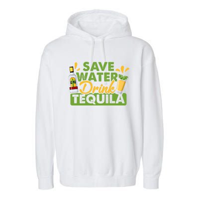 Tequila Ing Lover Tee Save Water Tequila Sweatshirt Garment-Dyed Fleece Hoodie