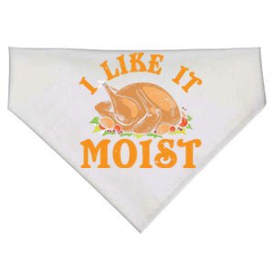 Turkey I Like It Moist Thanksgiving Great Gift USA-Made Doggie Bandana