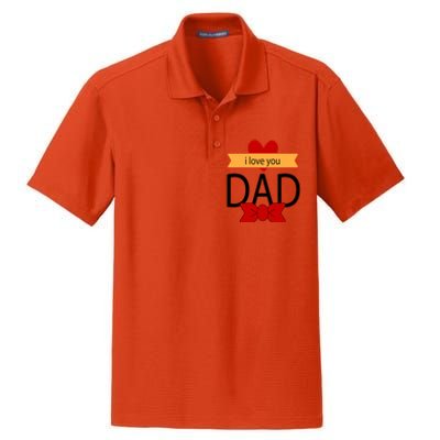 Tgiftgift I Love You Dad This My Hero Superhero Gift Dry Zone Grid Polo