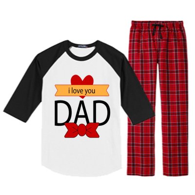 Tgiftgift I Love You Dad This My Hero Superhero Gift Raglan Sleeve Pajama Set