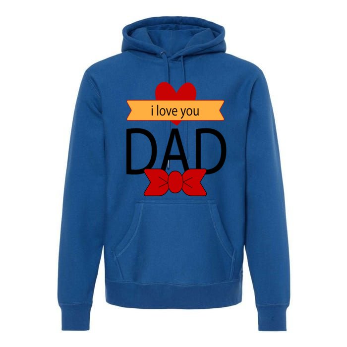 Tgiftgift I Love You Dad This My Hero Superhero Gift Premium Hoodie